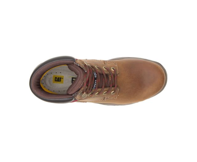 Cat Footwear | Dryverse 6" Waterproof Steel Toe Work Boot Dark Brown