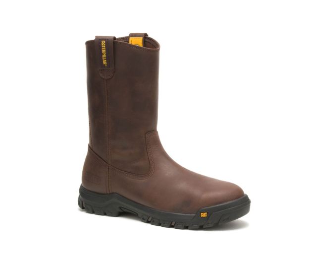 Cat Footwear | Drawbar Steel Toe Work Boot Summer Brown