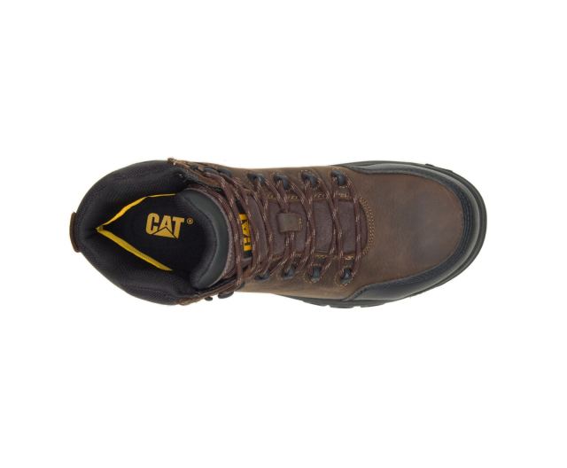 Cat Footwear | Resorption Waterproof Composite Toe Work Boot Seal Brown