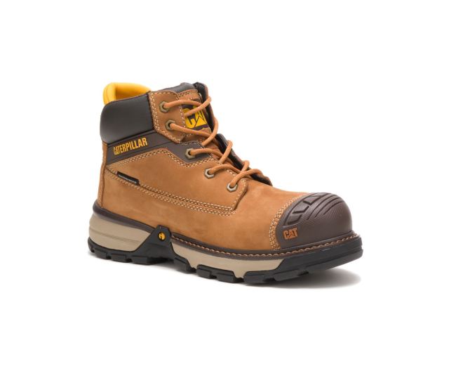 Cat Footwear | Excavator Superlite Waterproof Nano Toe Work Boot Sudan Brown