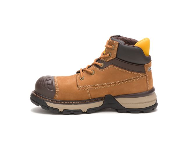 Cat Footwear | Excavator Superlite Waterproof Nano Toe Work Boot Sudan Brown