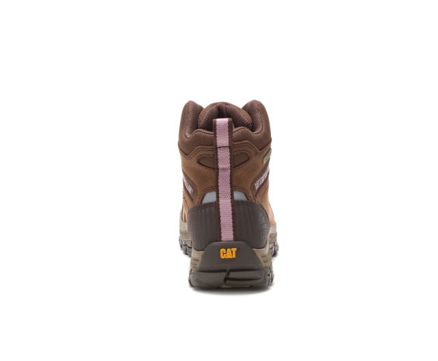 Cat Footwear | Ally Waterproof Composite Toe Work Boot Brown