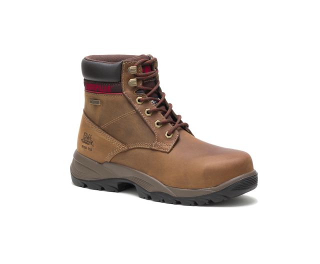 Cat Footwear | Dryverse 6" Waterproof Steel Toe Work Boot Dark Brown