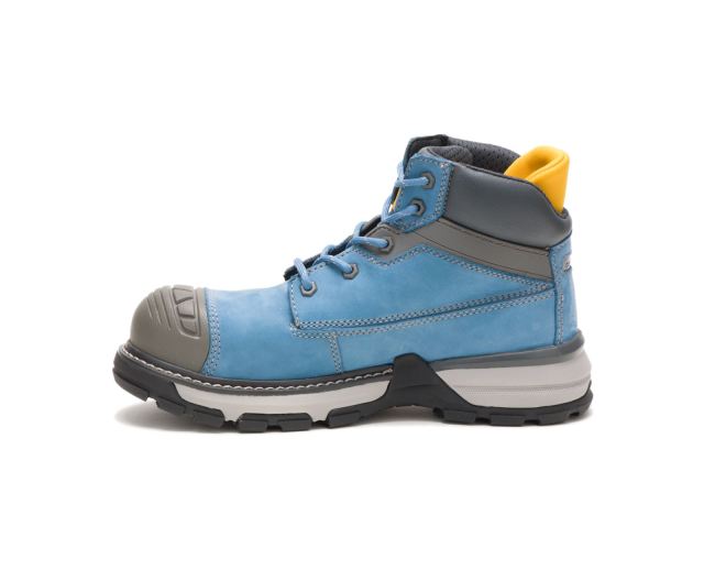 Cat Footwear | Excavator Superlite Waterproof Nano Toe Work Boot Blue Heaven