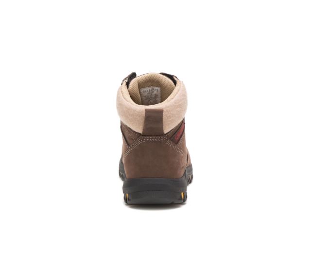 Cat Footwear | Tess Steel Toe Work Boot Chocolate