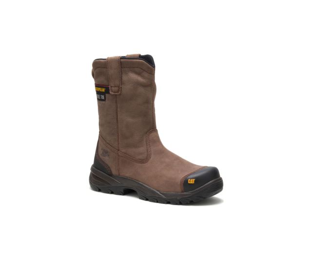 Cat Footwear | Spur Steel Toe Work Boot Brown