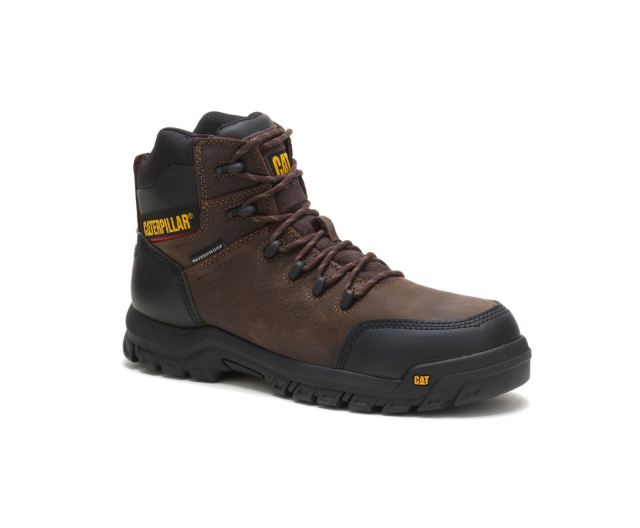 Cat Footwear | Resorption Waterproof Composite Toe Work Boot Seal Brown