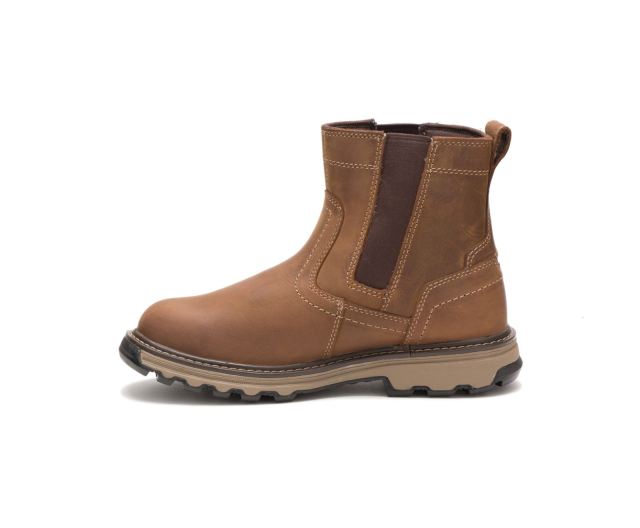 Cat Footwear | Pelton Steel Toe Work Boot Brown