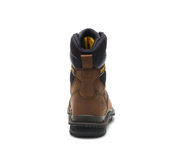 Cat Footwear | Flexion Generator 8" Waterproof Thinsulate™ Steel Toe Work Boot Dark Brown