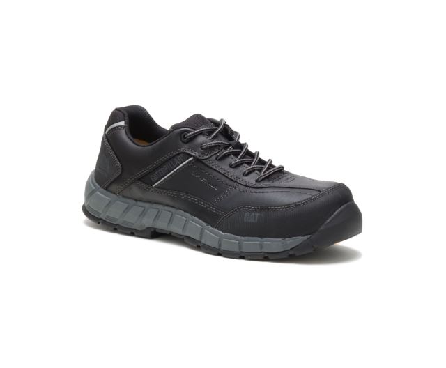 Cat Footwear | Streamline Leather Composite Toe Work Shoe Black