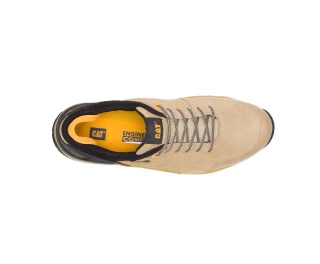 Cat Footwear | Sprint Suede Alloy Toe Work Shoe Cornstalk