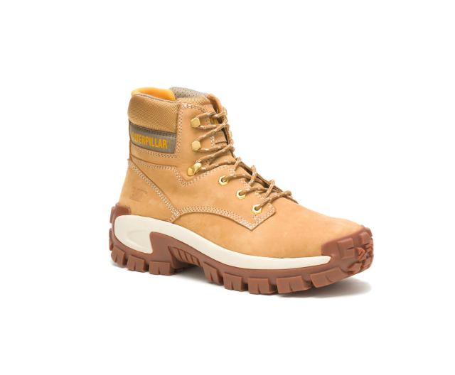 Cat Footwear | Invader Hi Steel Toe Work Boot Honey Reset