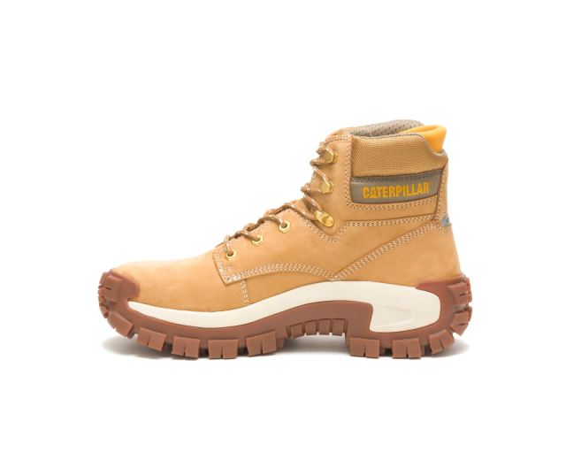 Cat Footwear | Invader Hi Steel Toe Work Boot Honey Reset