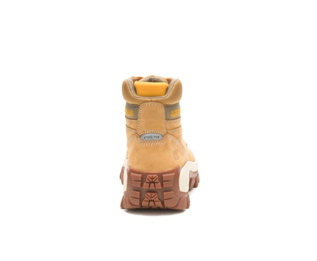 Cat Footwear | Invader Hi Steel Toe Work Boot Honey Reset