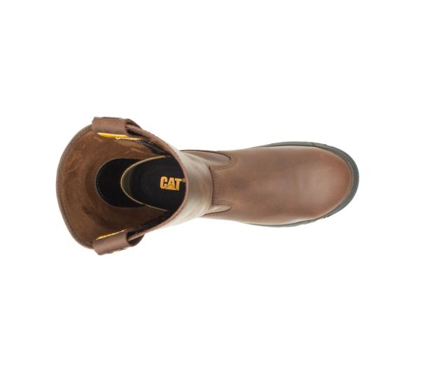 Cat Footwear | Drawbar Steel Toe Work Boot Summer Brown