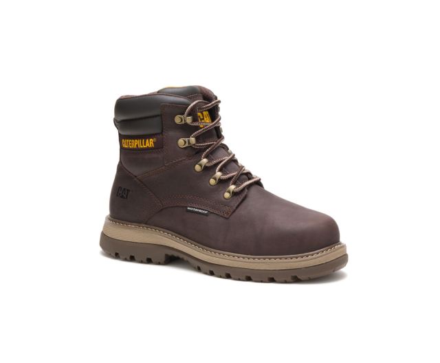 Cat Footwear | Fairbanks 6" Waterproof Steel Toe Work Boot Mulch