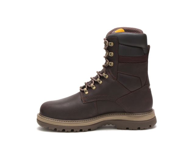 Cat Footwear | Fairbanks 8" Waterproof TX Steel Toe Work Boot Mulch