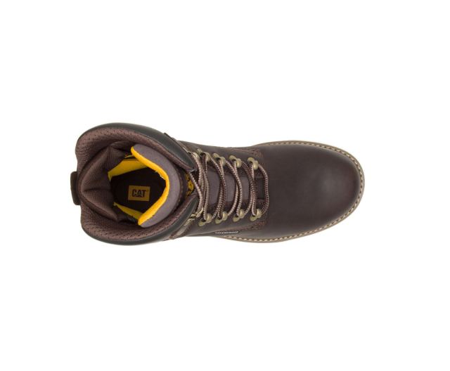 Cat Footwear | Fairbanks 8" Waterproof TX Steel Toe Work Boot Mulch