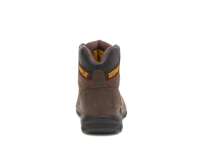 Cat Footwear | Outline Steel Toe Work Boot Seal Brown