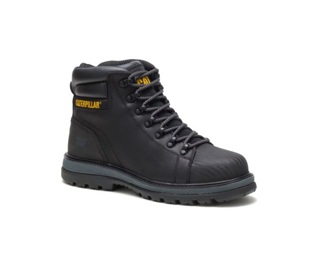 Cat Footwear | Foxfield Steel Toe Work Boot Black