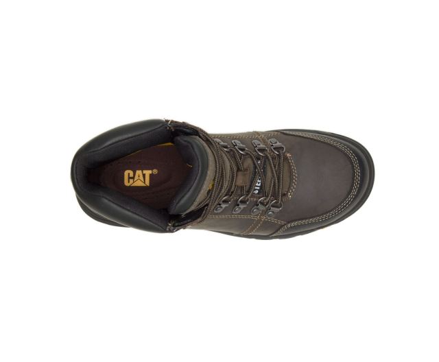 Cat Footwear | Outline Steel Toe Work Boot Dark Gull Grey