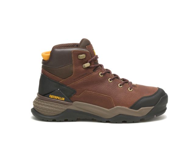 Cat Footwear | Provoke Mid Waterproof Work Boot Oak