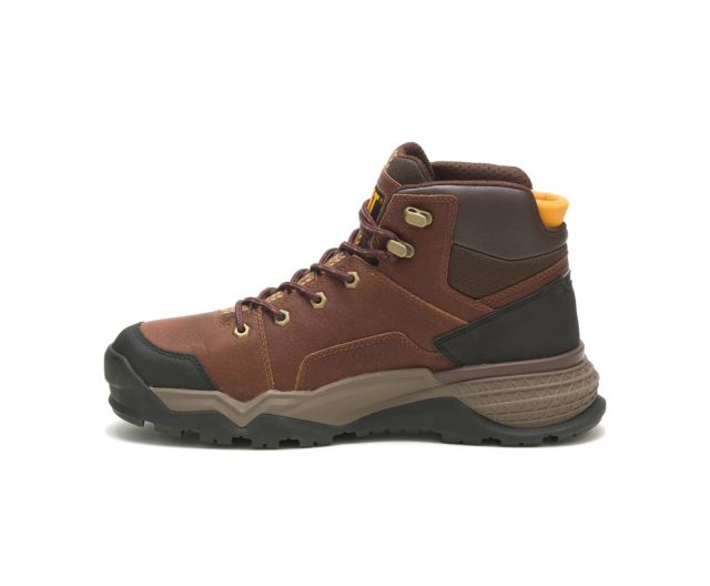 Cat Footwear | Provoke Mid Waterproof Work Boot Oak