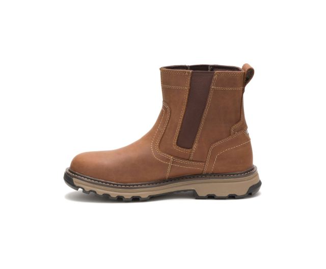 Cat Footwear | Pelton Work Boot Dark Beige