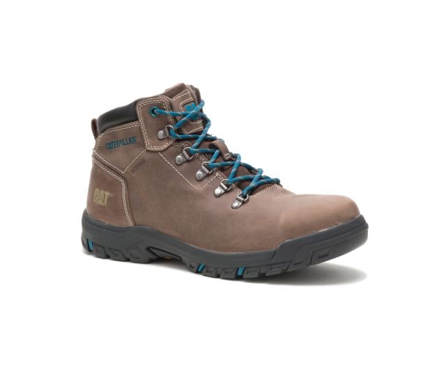 Cat Footwear | Mae Steel Toe Waterproof Work Boot Bay Leaf