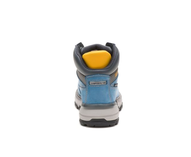 Cat Footwear | Excavator Superlite Waterproof Nano Toe Work Boot Blue Heaven