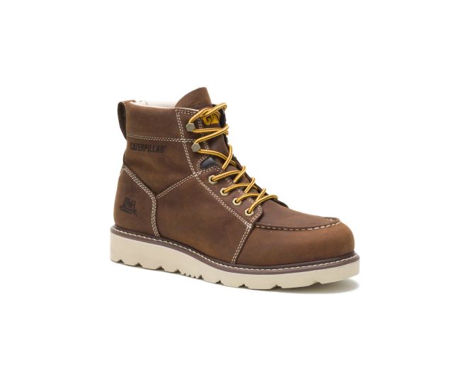 Cat Footwear | Tradesman Work Boot Chocolate Brown