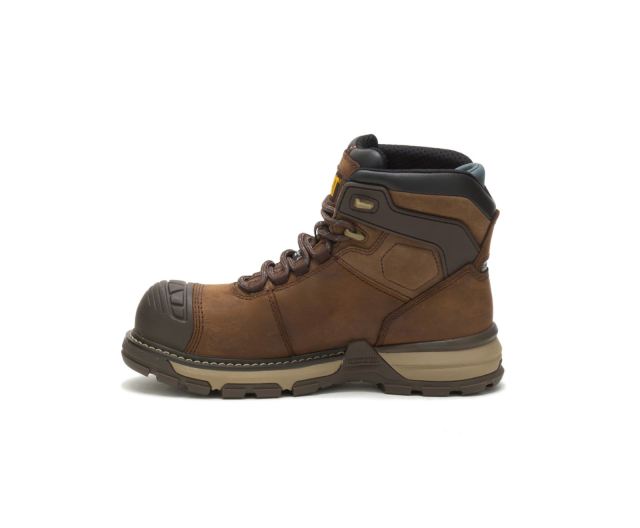 Cat Footwear | Excavator Superlite Waterproof Thinsulate™ Nano Toe Work Boot Dark Brown