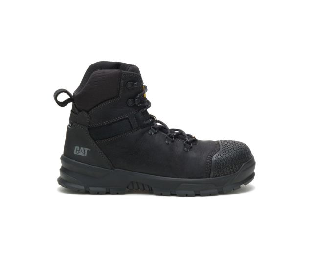 Cat Footwear | Accomplice X Waterproof Steel Toe Work Boot Black