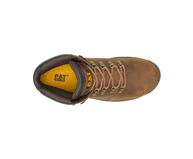 Cat Footwear | Charge Waterproof Alloy Toe Work Boot Brown Sugar
