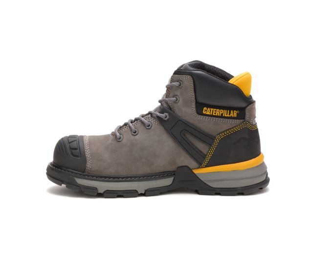 Cat Footwear | Excavator Superlite Waterproof Nano Toe Work Boot Pewter