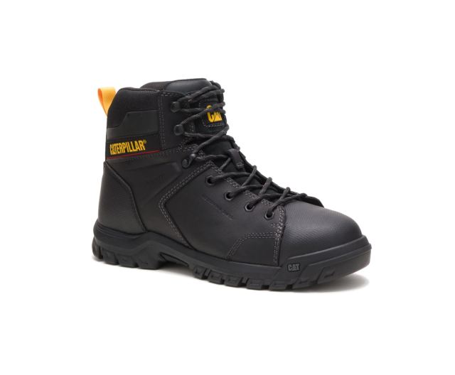 Cat Footwear | Wellspring Waterproof Metatarsal Guard Steel Toe Work Boot Black