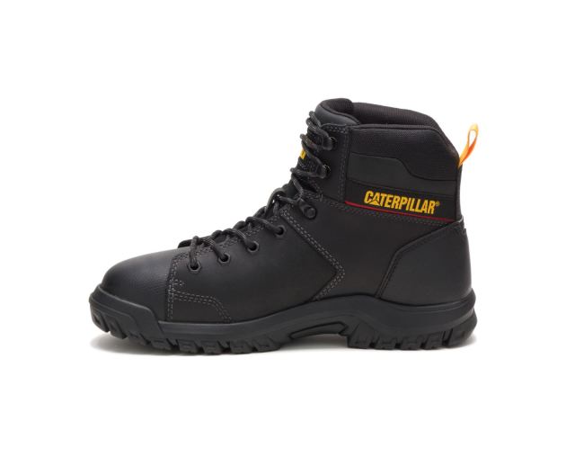 Cat Footwear | Wellspring Waterproof Metatarsal Guard Steel Toe Work Boot Black