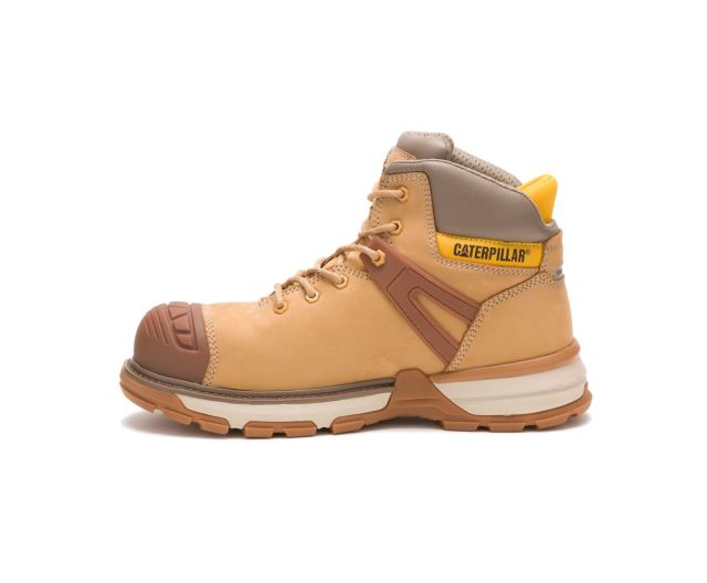 Cat Footwear | Excavator Superlite Waterproof Nano Toe Work Boot Honey Reset