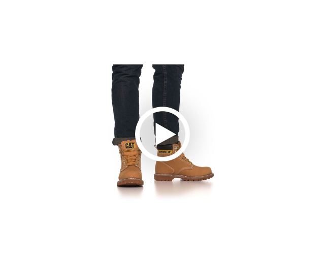 Cat Footwear | Second Shift Steel Toe Work Boot Honey Nubuck