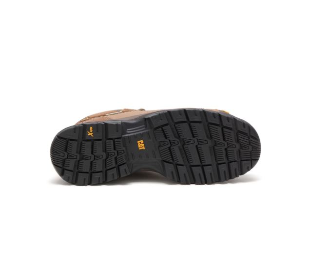 Cat Footwear | Diagnostic Hi Waterproof Thinsulate™ Steel Toe Work Boot Dark Beige