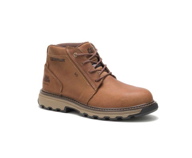 Cat Footwear | Parker Steel Toe Work Boot Dark Beige