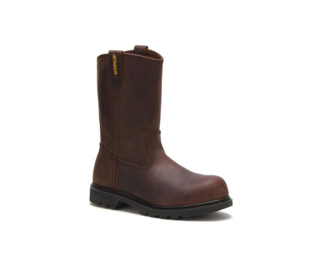 Cat Footwear | Revolver Steel Toe Work Boot Brown