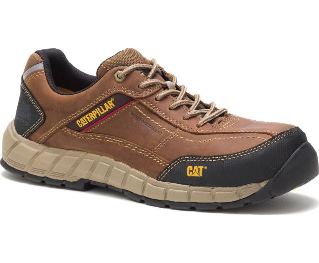 Cat Footwear | Streamline Leather Composite Toe Work Shoe Brown