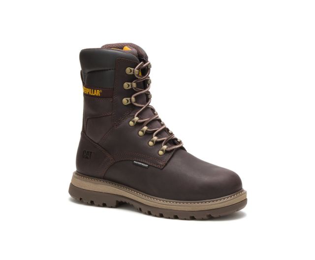 Cat Footwear | Fairbanks 8" Waterproof TX Steel Toe Work Boot Mulch