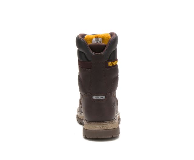 Cat Footwear | Fairbanks 8" Waterproof TX Steel Toe Work Boot Mulch