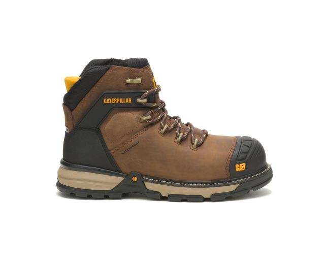 Cat Footwear | Excavator Superlite Waterproof Thinsulate™ Nano Toe Work Boot Dark Brown