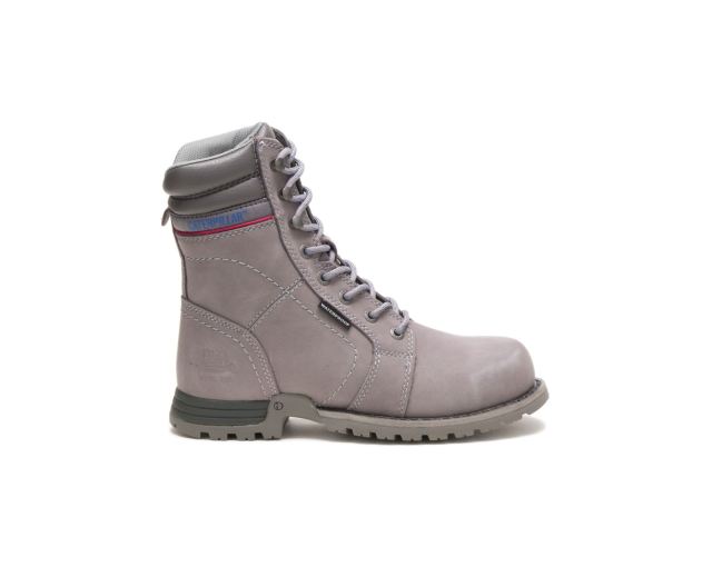 Cat Footwear | Echo Waterproof Steel Toe Work Boot Frost Grey