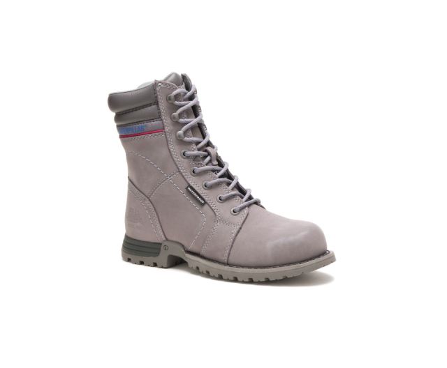 Cat Footwear | Echo Waterproof Steel Toe Work Boot Frost Grey