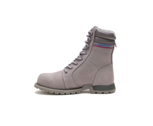 Cat Footwear | Echo Waterproof Steel Toe Work Boot Frost Grey