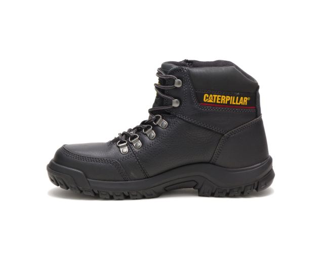 Cat Footwear | Outline Steel Toe Work Boot Black